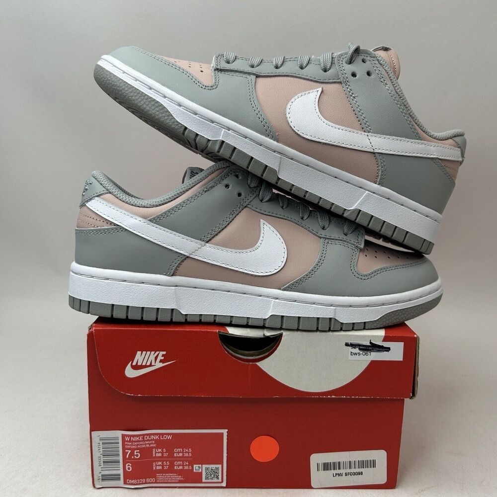 Nike Shoes Dunk Low WMNS “Soft Grey Pink Oxford” 2024